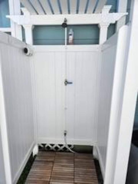 The outdoor shower